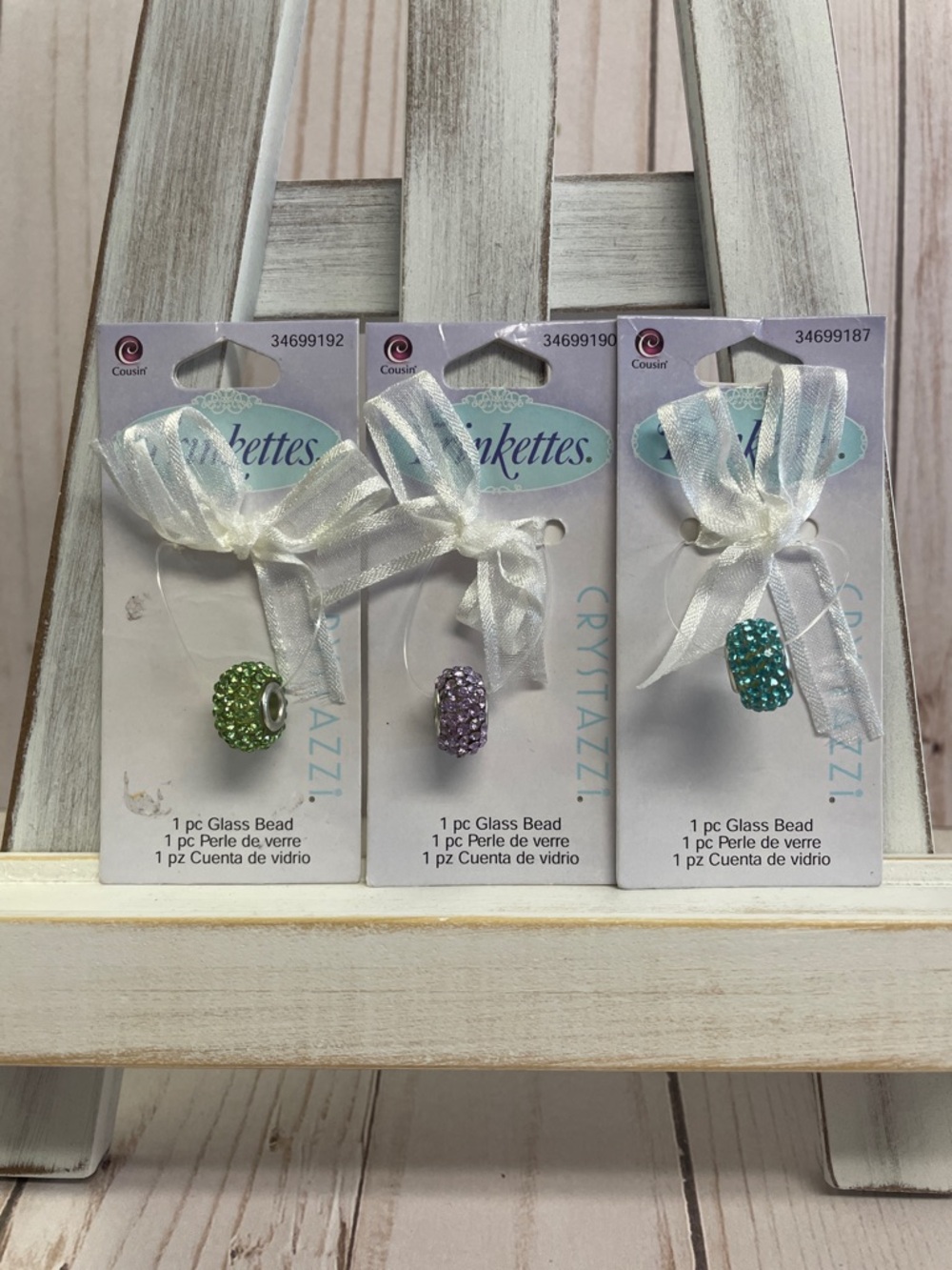 Birthstone Glass Rhinestone Jewelry Bead for Charm Bracelet Spacer 10 x 14mm NEW